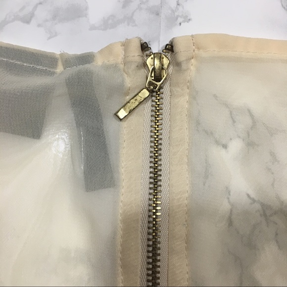 Nue Options Petite Tropical Sheer Tank Top PL - Picture 6 of 6